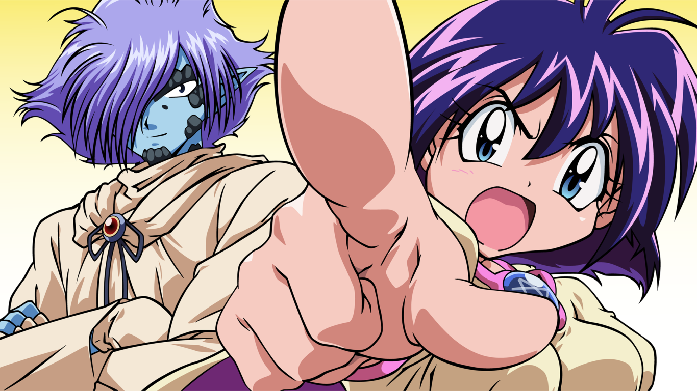 Два персонажа аниме Рубаки