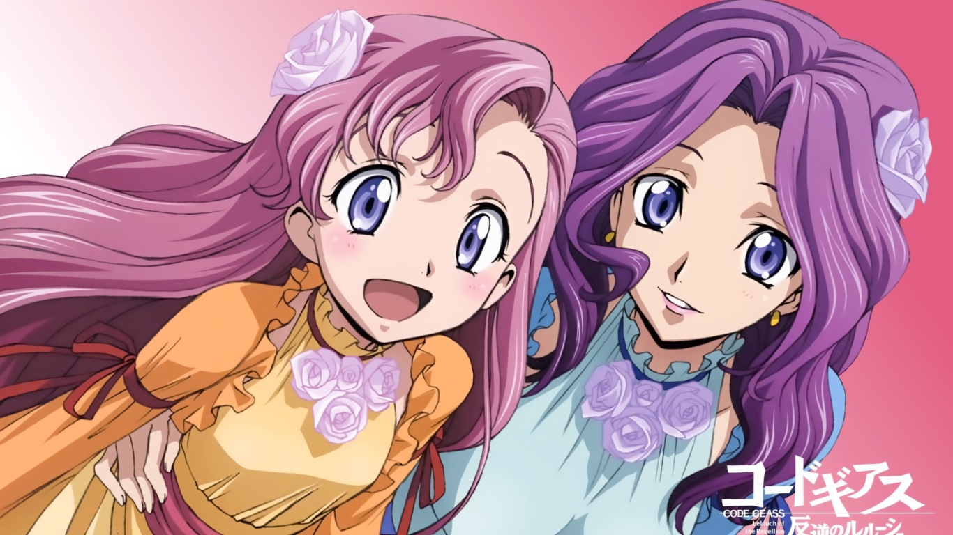 Две милых девочки из аниме Code Geass