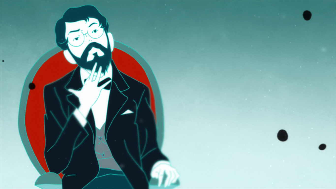 Персонаж Ваташи из аниме The Tatami Galaxy