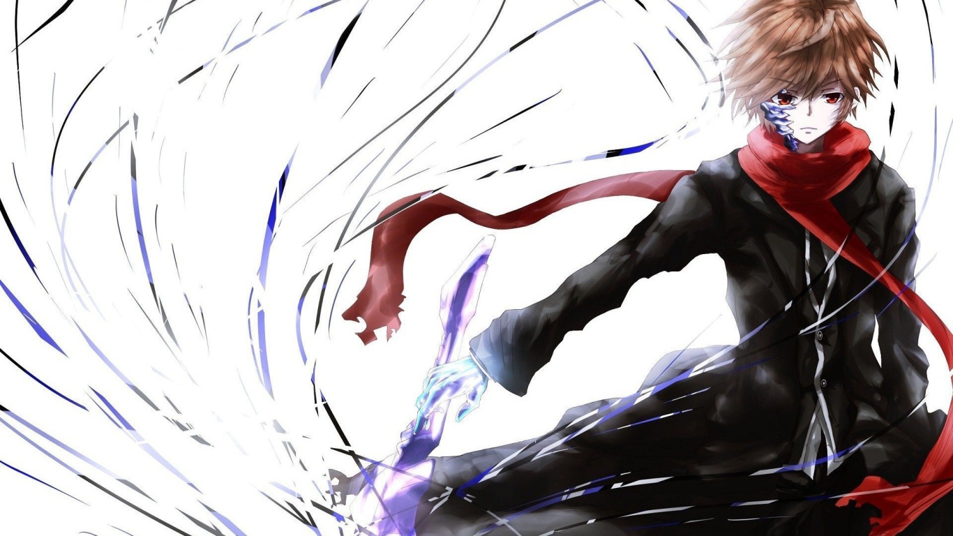 Ветреный герой аниме Guilty Crown