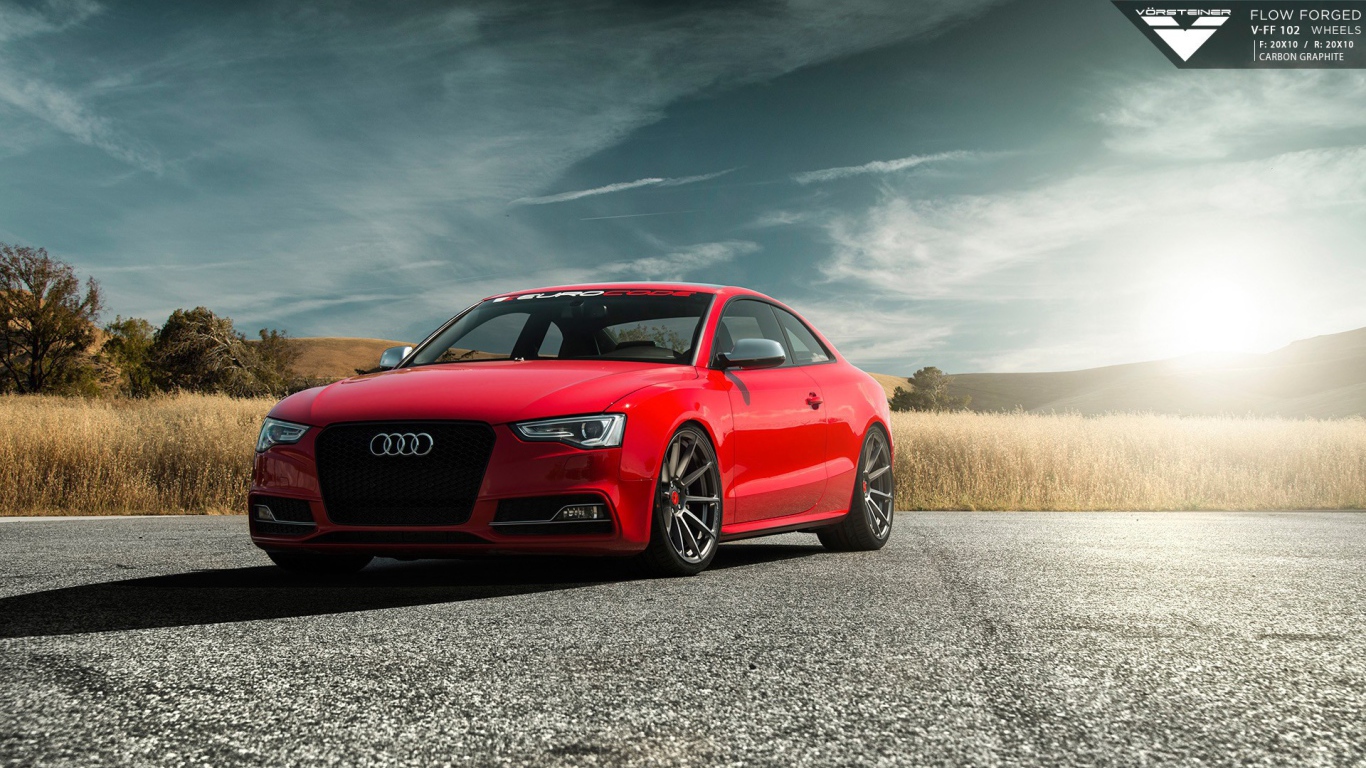 Audi S5 на фоне поля, Vorsteiner