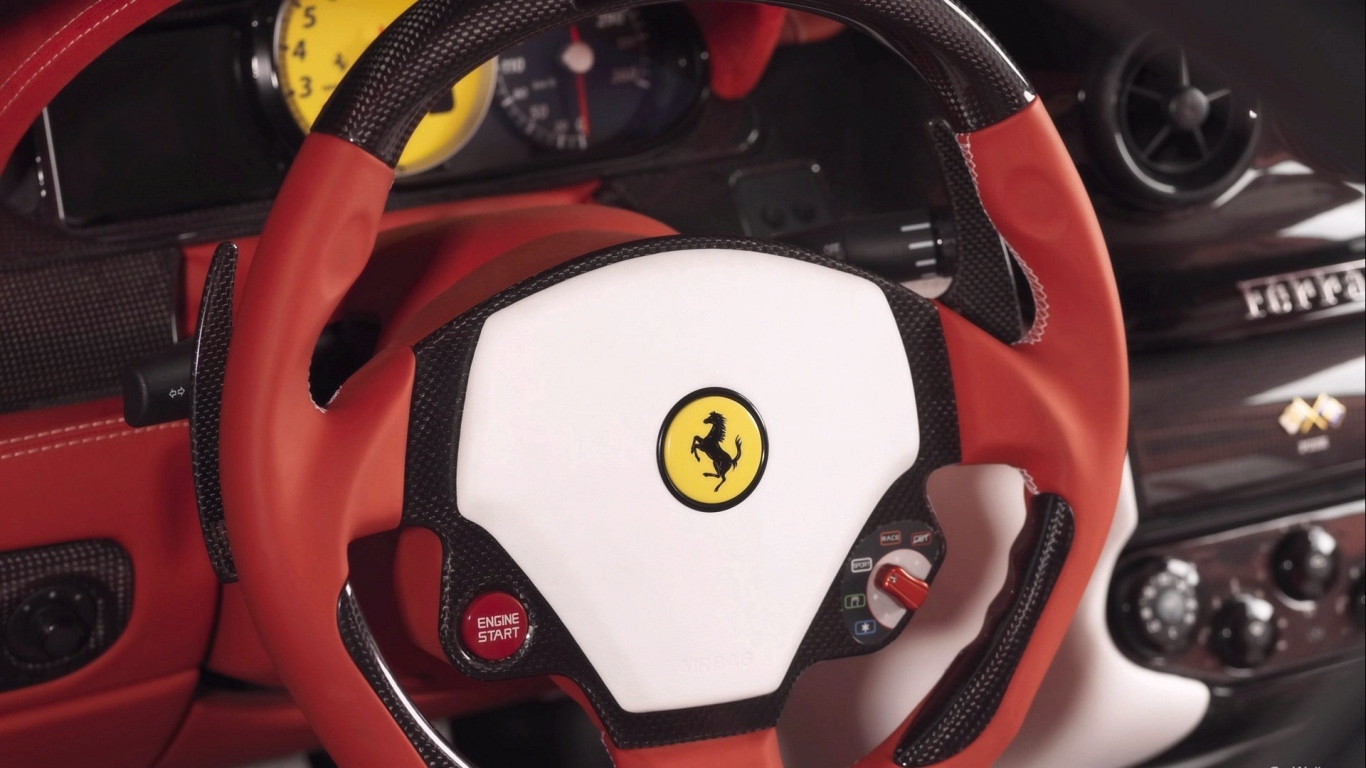 Ferrari sports steering wheel