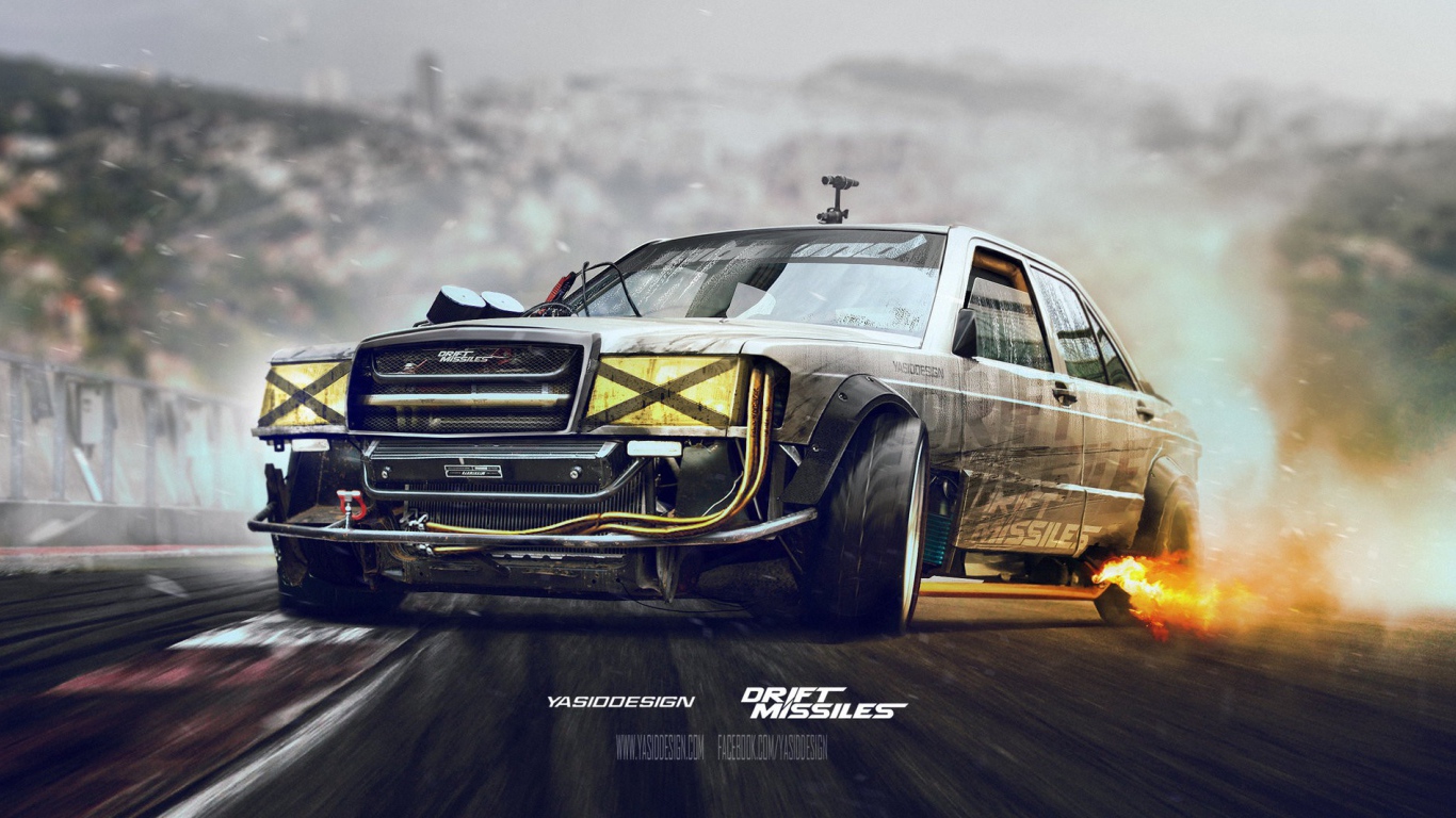 Автомобиль Мерседес, Drift missile