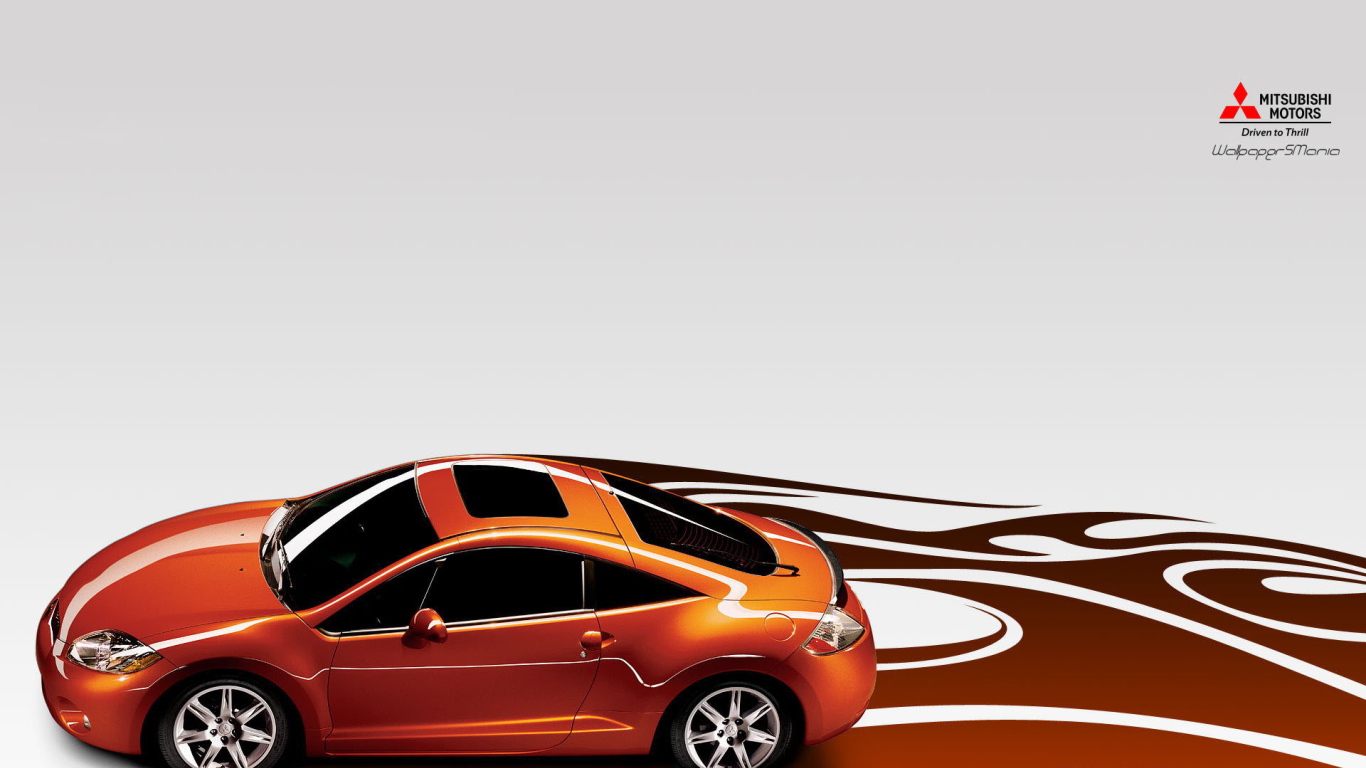 Оранжевый митсубиси