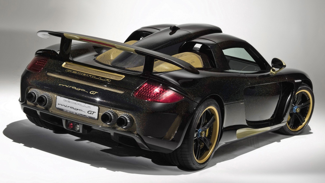 Черный Порше Gemballa Mirage GT