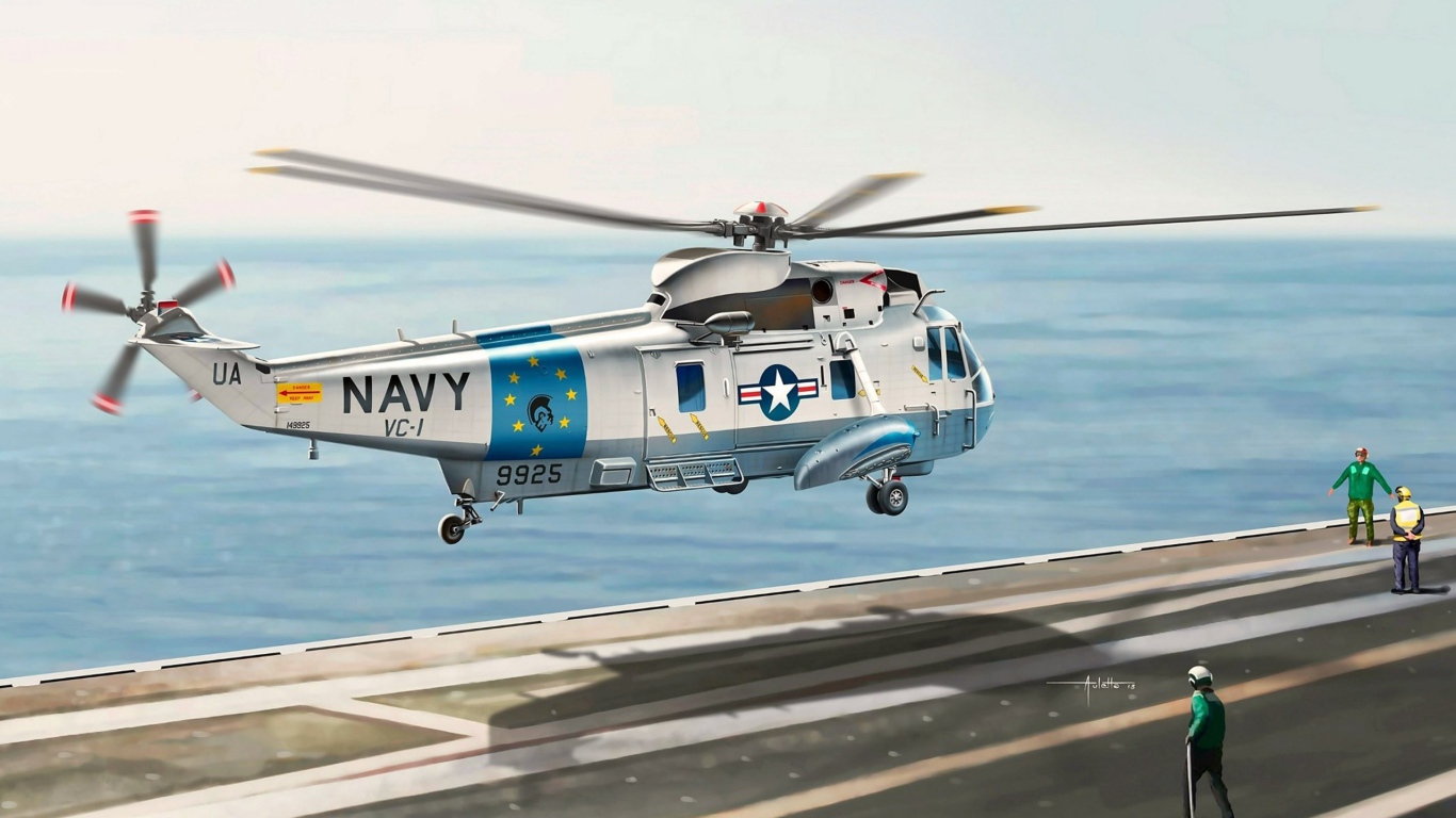 Вертолет ВМФ Sikorsky SH-3 Sea King