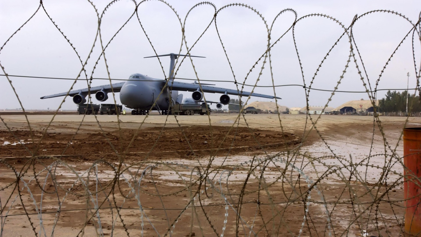 Авиабаза за колючей проволокой