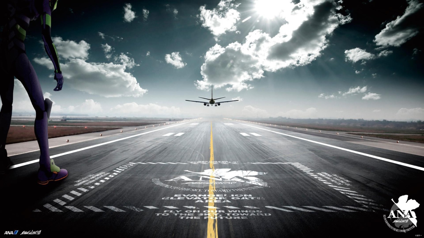 Самолет заходит на посадку