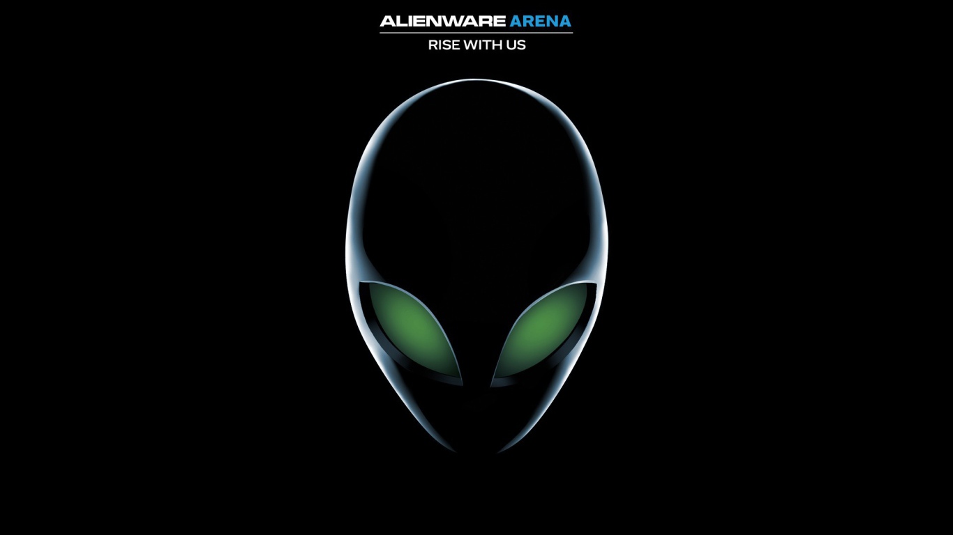 Инопланетянин с зелеными глазами, черный фон