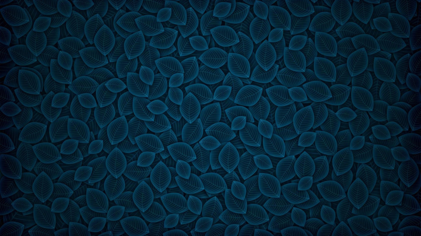 Фон из синих листьев