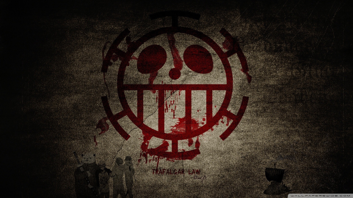 Кровавый символ аниме Трафальгар Ло