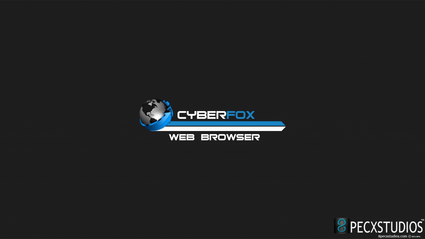 Браузер Cyberfox, голубой на сером фоне