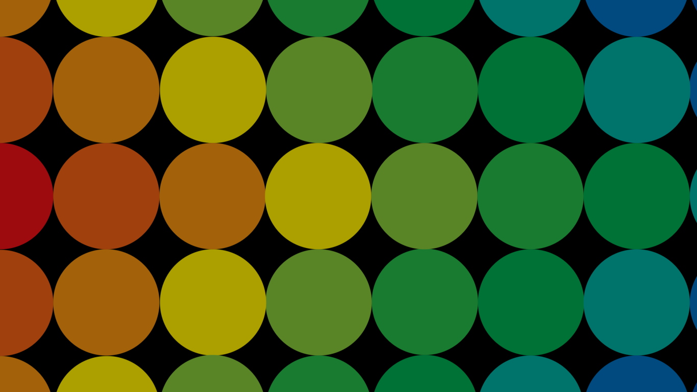 Круги разных цветов на черном фоне