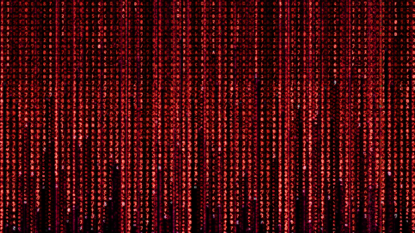 Код Матрицы, красный цвет