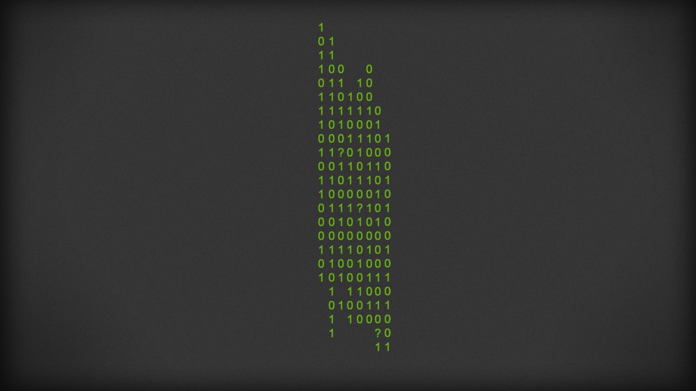Цифровой орнамент на сером фоне