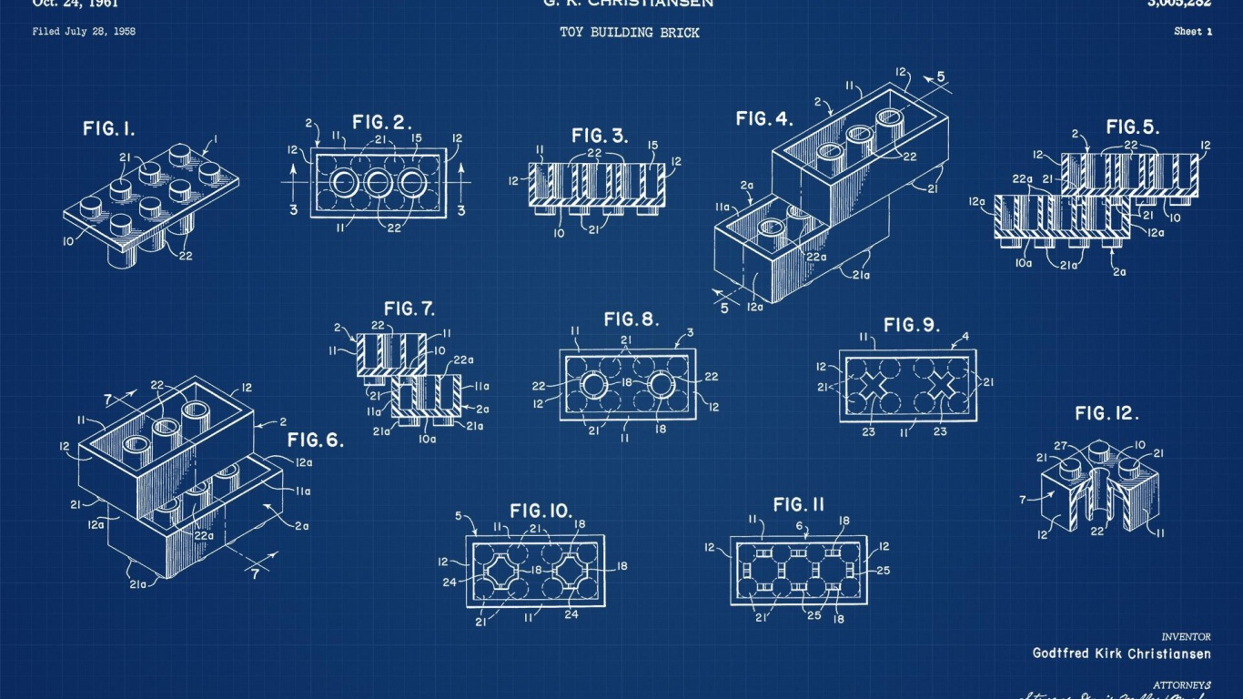 Чертеж фигурок ЛЕГО