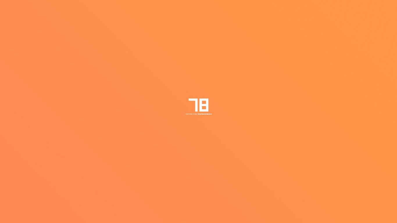 Цифры, оранжевый фон