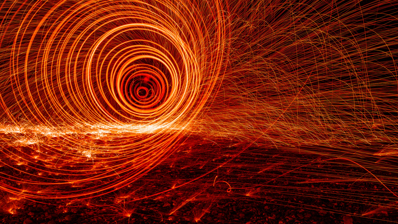 Огненная спираль, фон