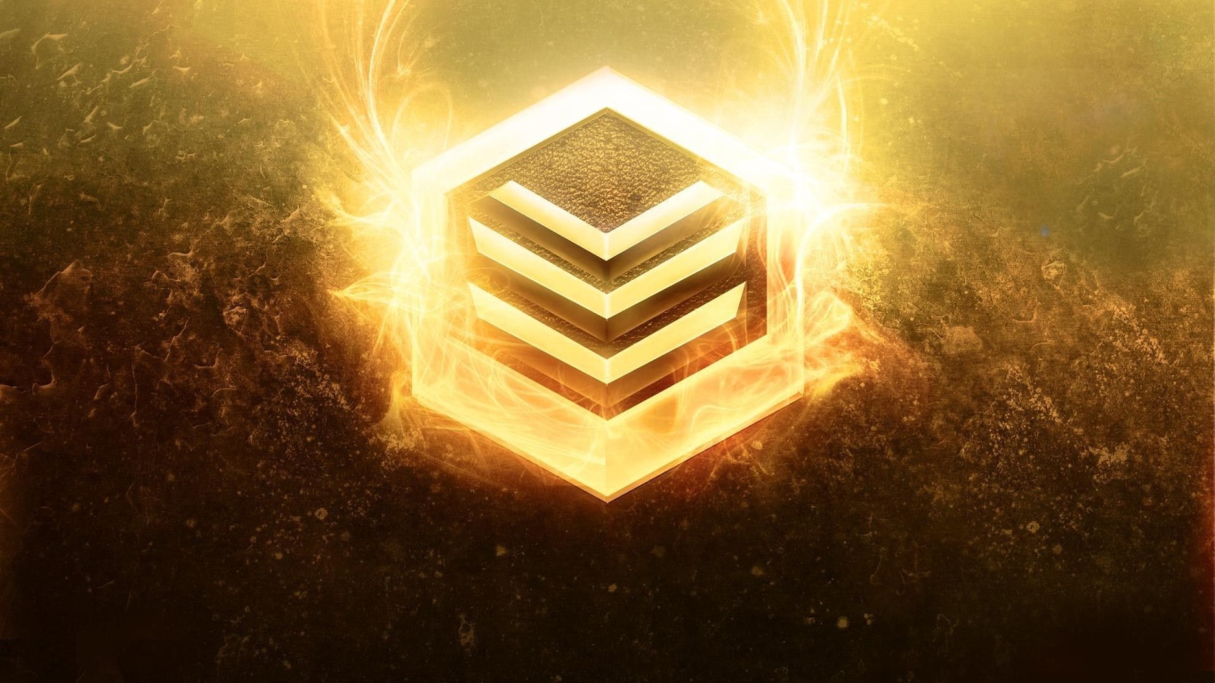 Огненный символ на коричневом фоне