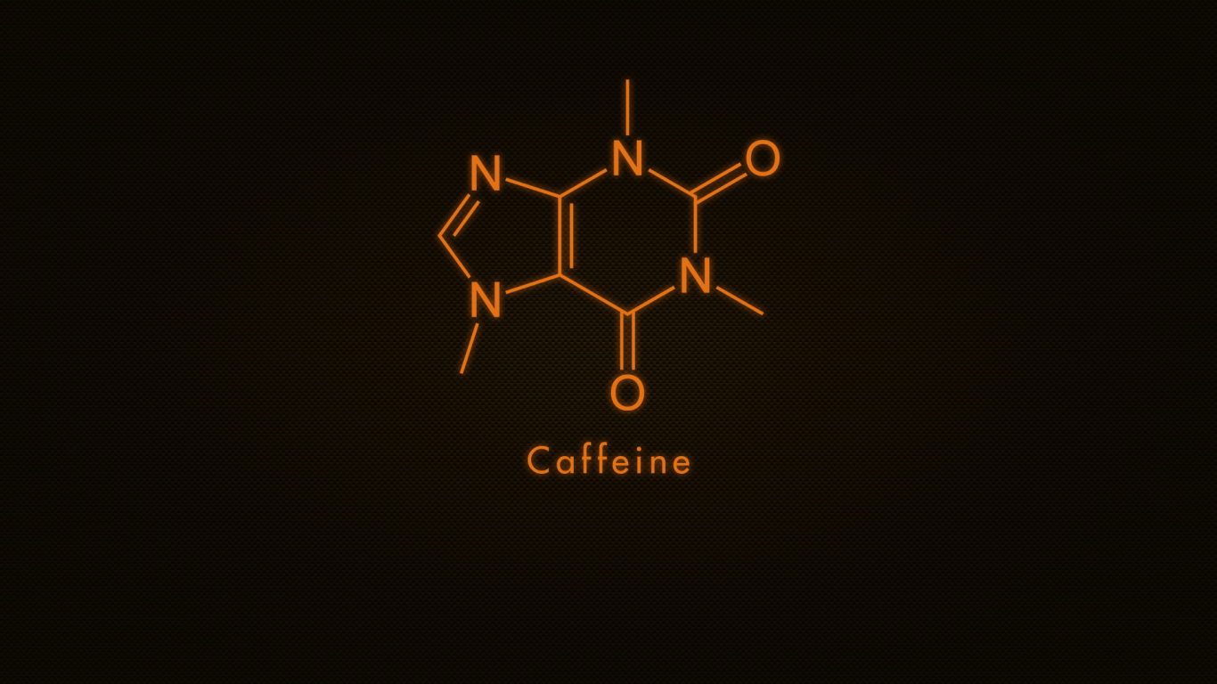 Формула кофе, коричневый фон