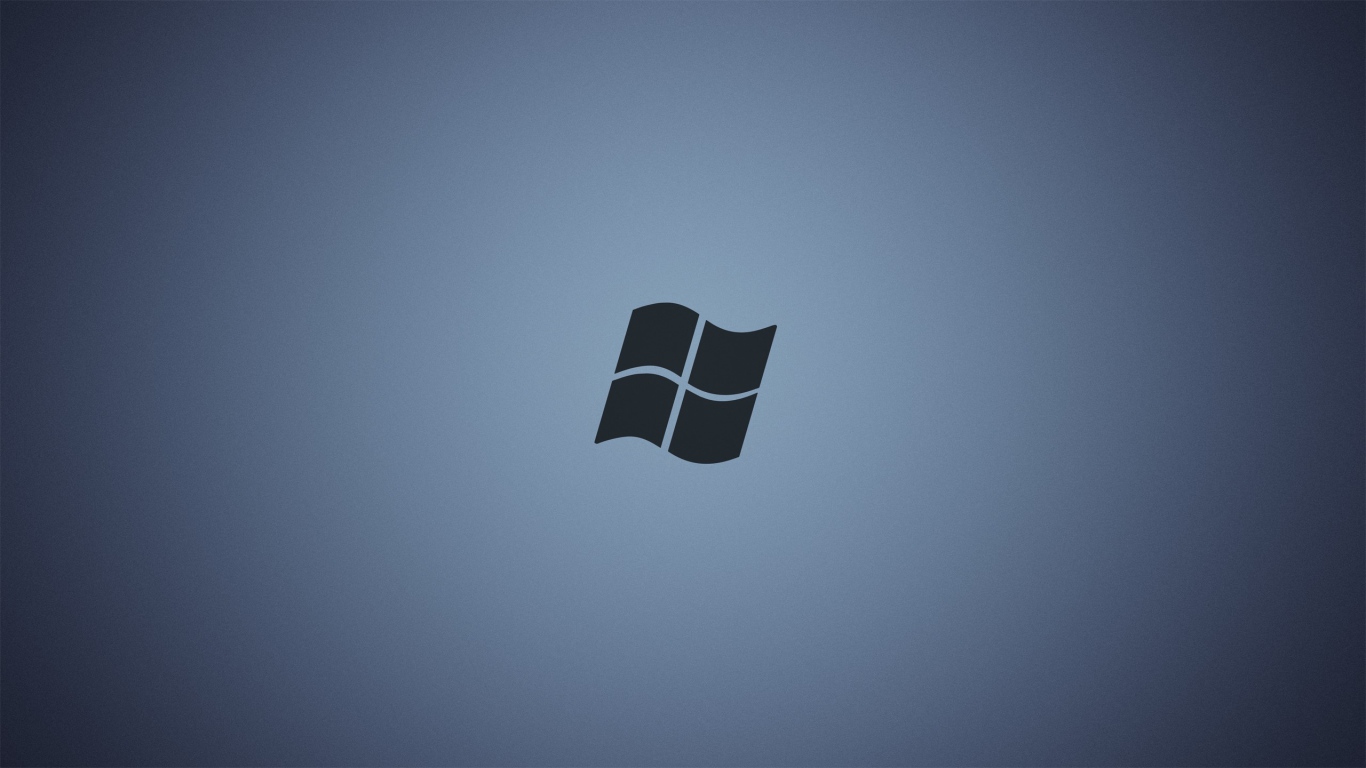 Серый логотип Майкрософт, сине-серый фон