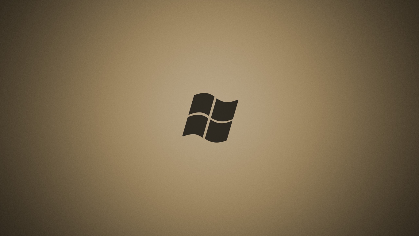 Серый логотип Майкрософт, коричневый фон