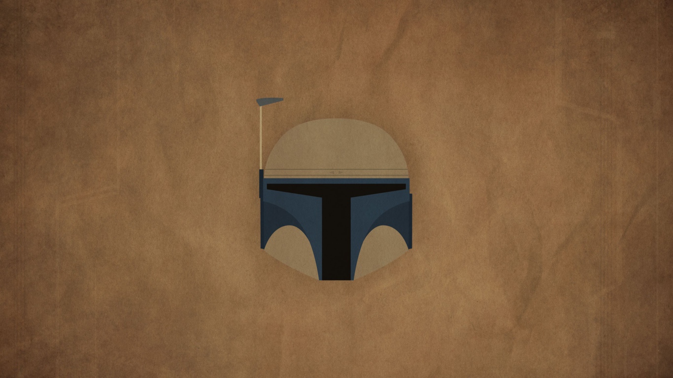 Джанго Фет Звездные войны, коричневый фон