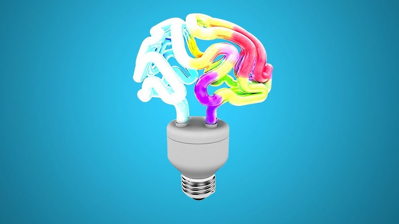Лампа в форме мозга