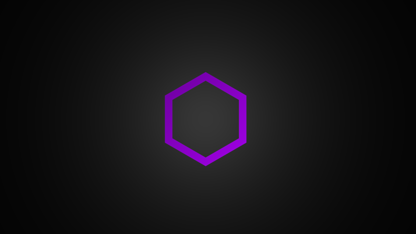 Сиреневый шестиугольник на сером фоне
