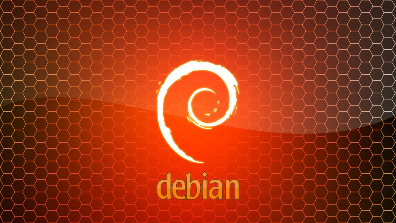 ОС Debian, фон из сот