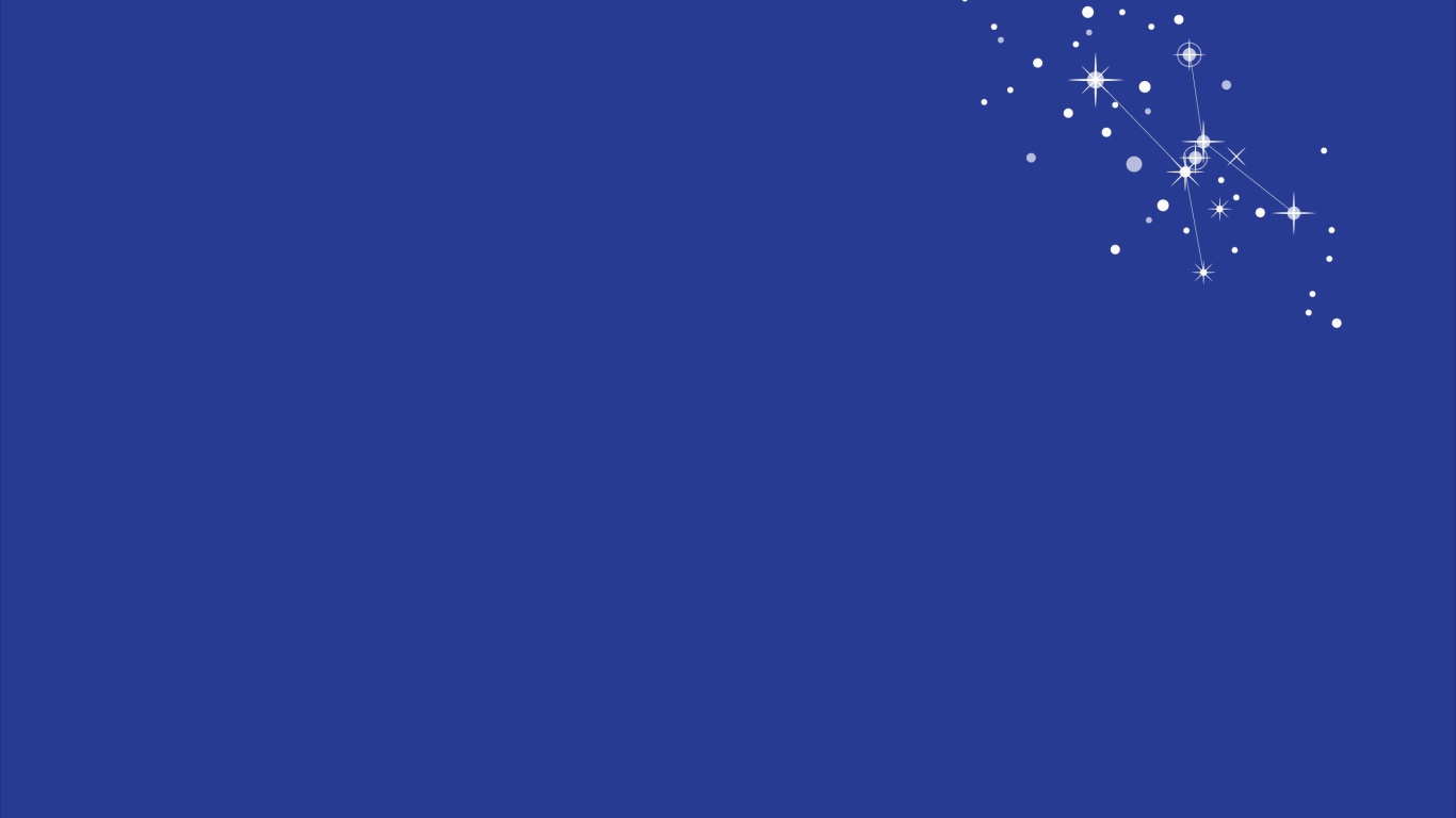 Созвездие Ориона, голубой фон