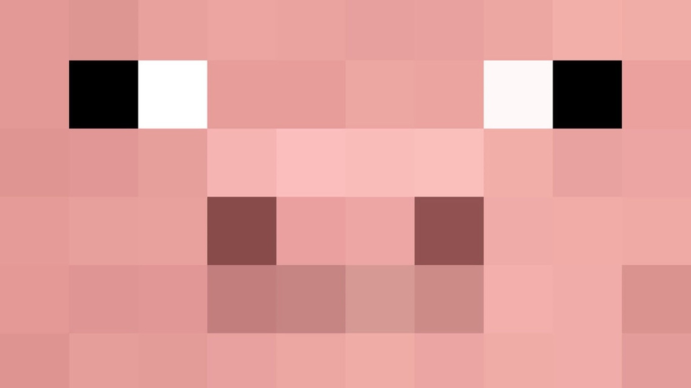 Розовый фон Minecraft