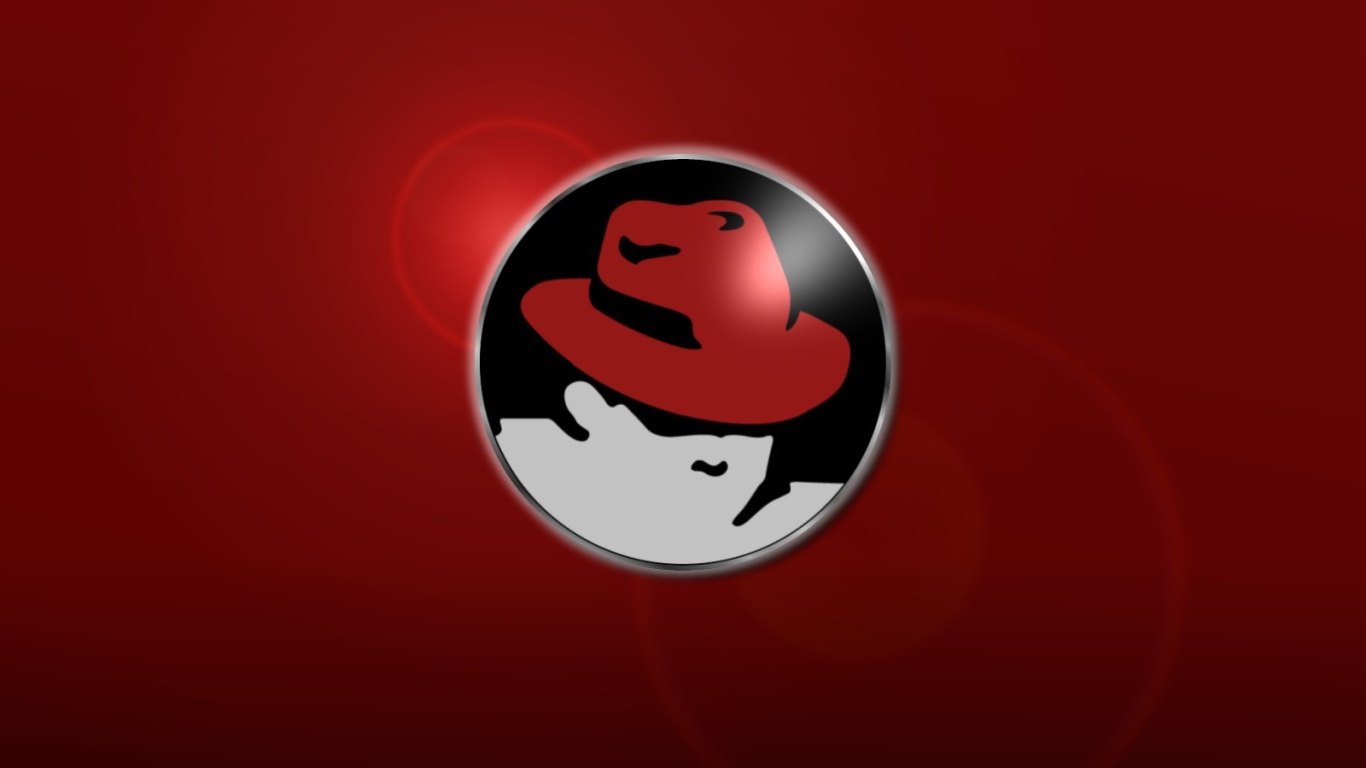 Красный фон ОС Red Hat