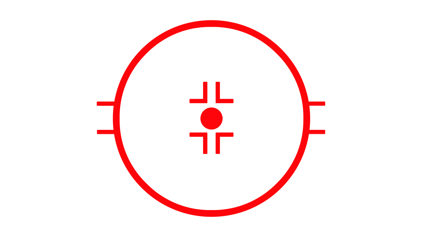 Красная мишень на белом фоне