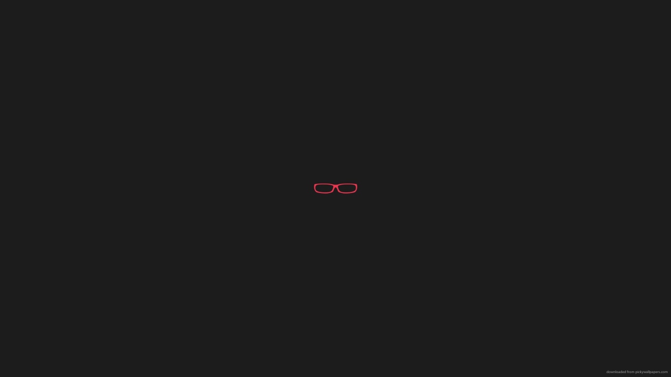 Розовые очки на сером фоне