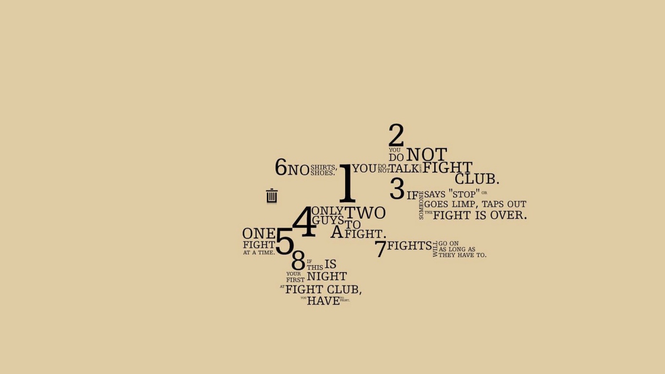 Правила Бойцовского клуба, светлый фон