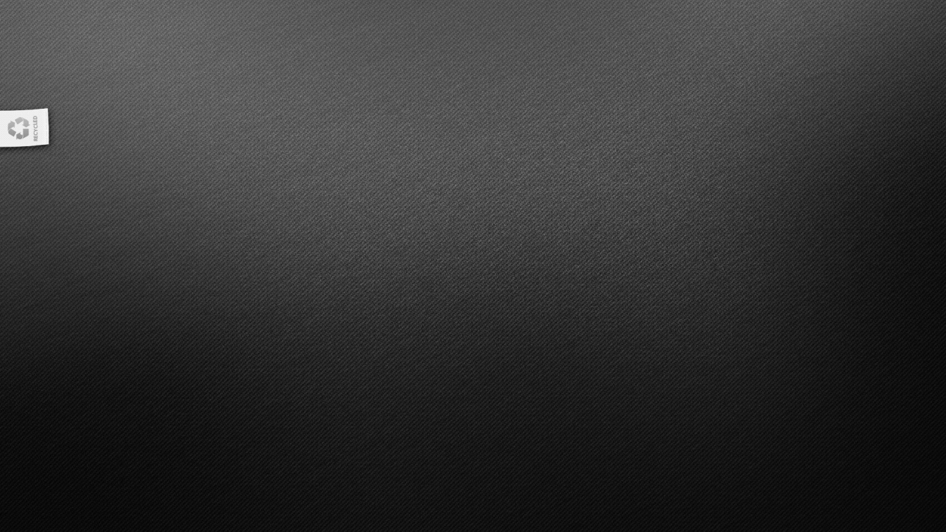 Знак переработки, черный фон