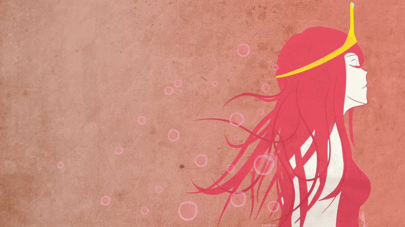 Девушка в короне, розовый фон