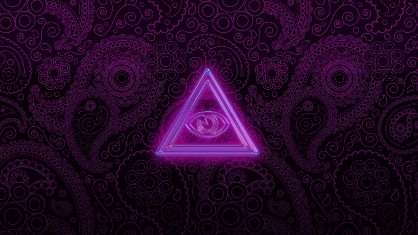 Треугольник на фиолетовом фоне