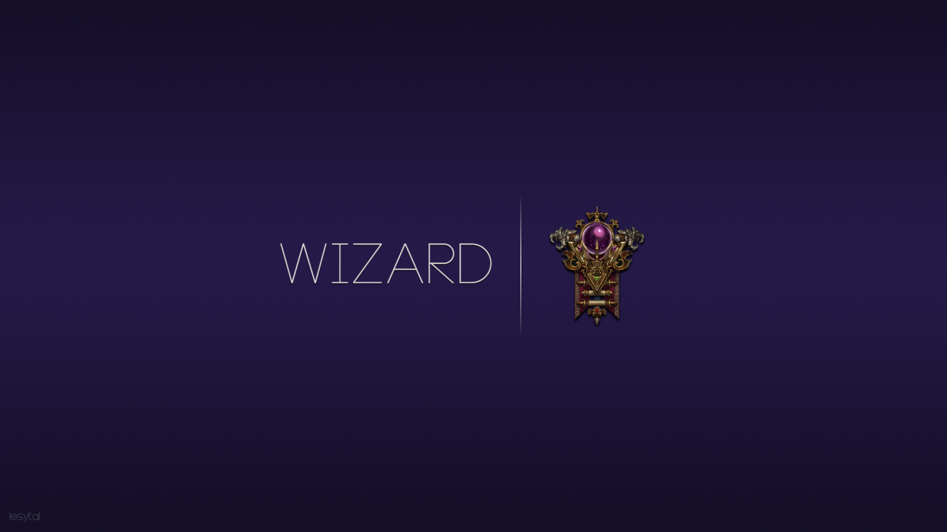 Виззард из игры Diablo 3, фиолетовый фон
