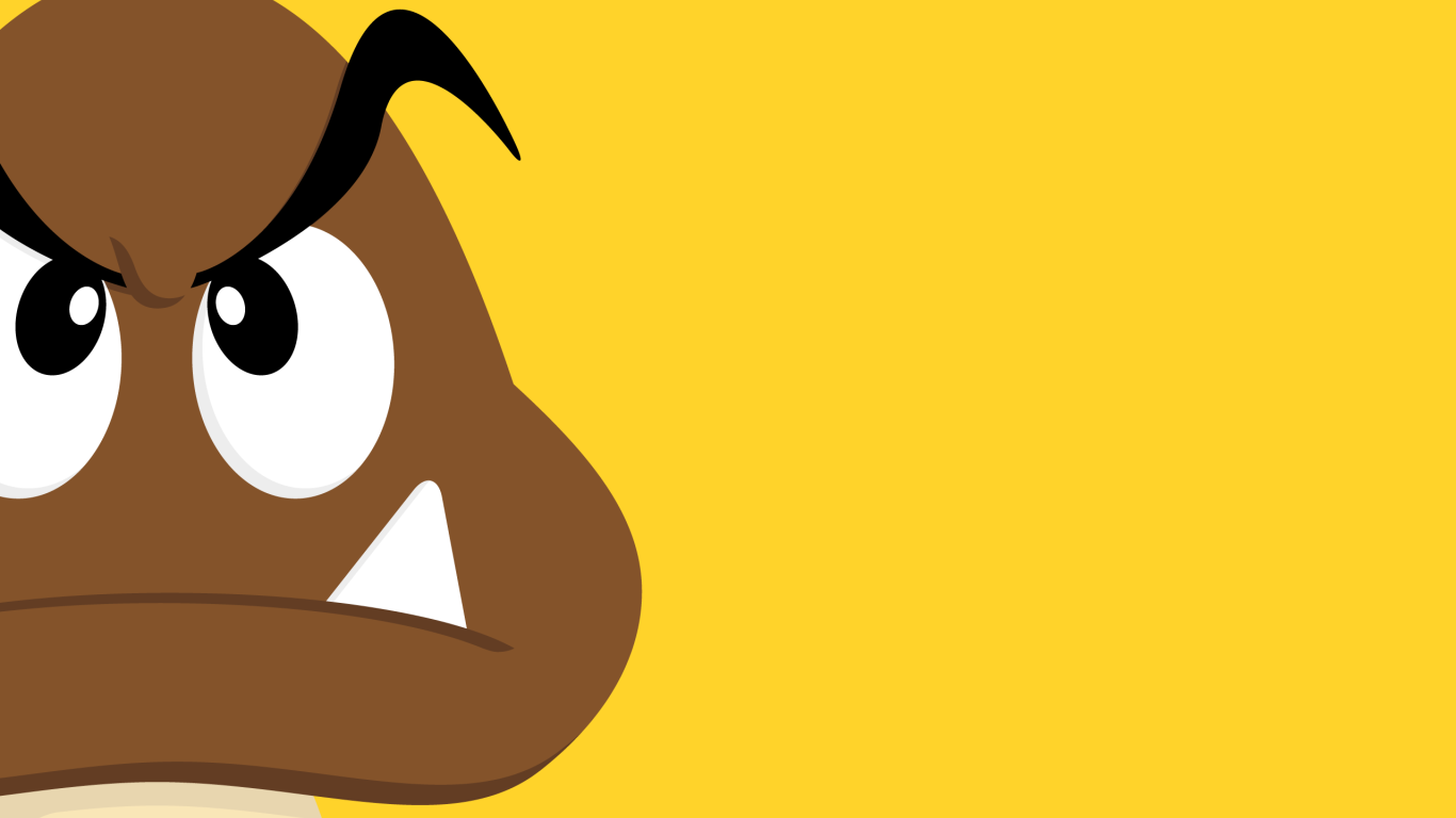 Желтый фон, игра Super Mario Bros