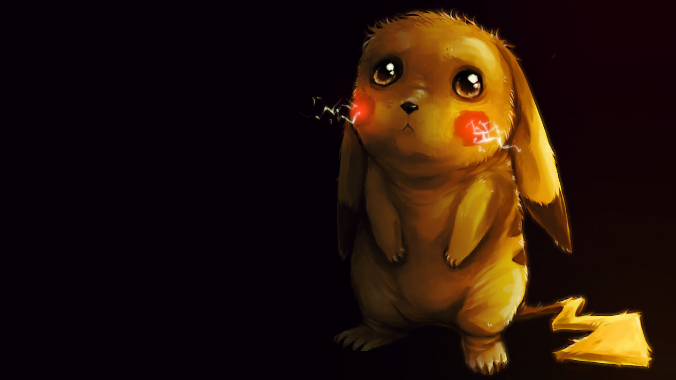 Грустный покемон Пикачу