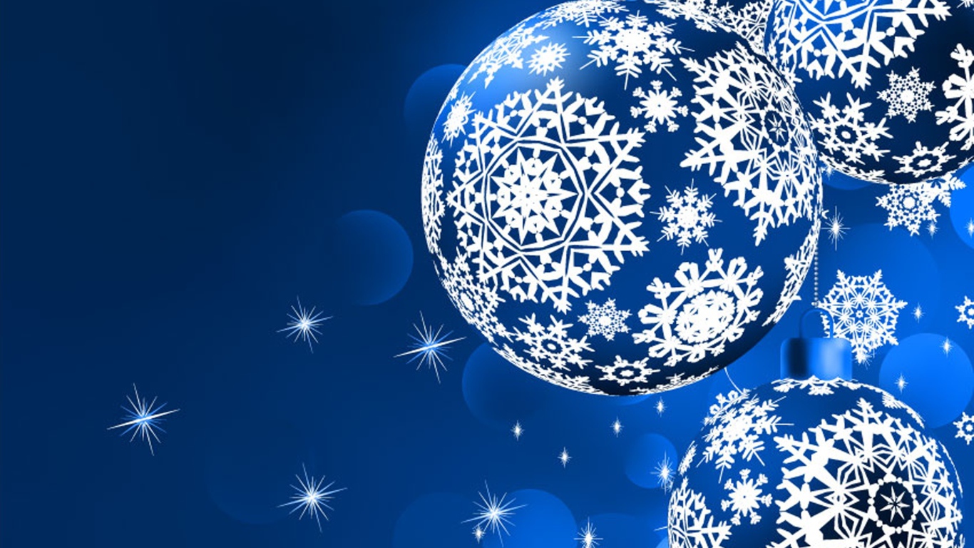 Шары со снежинками