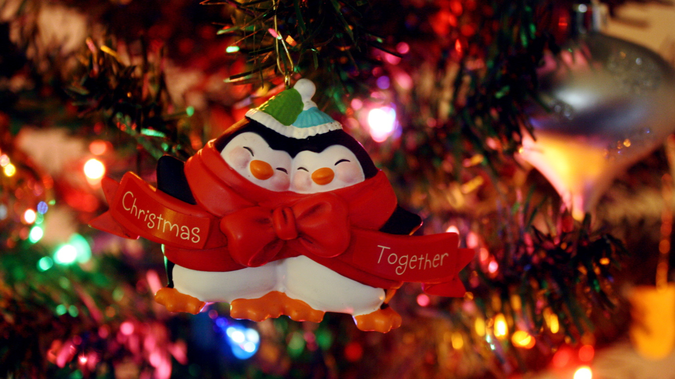 Игрушка два пингвина