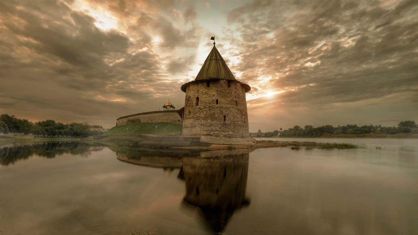 Крепость в Пскове Россия