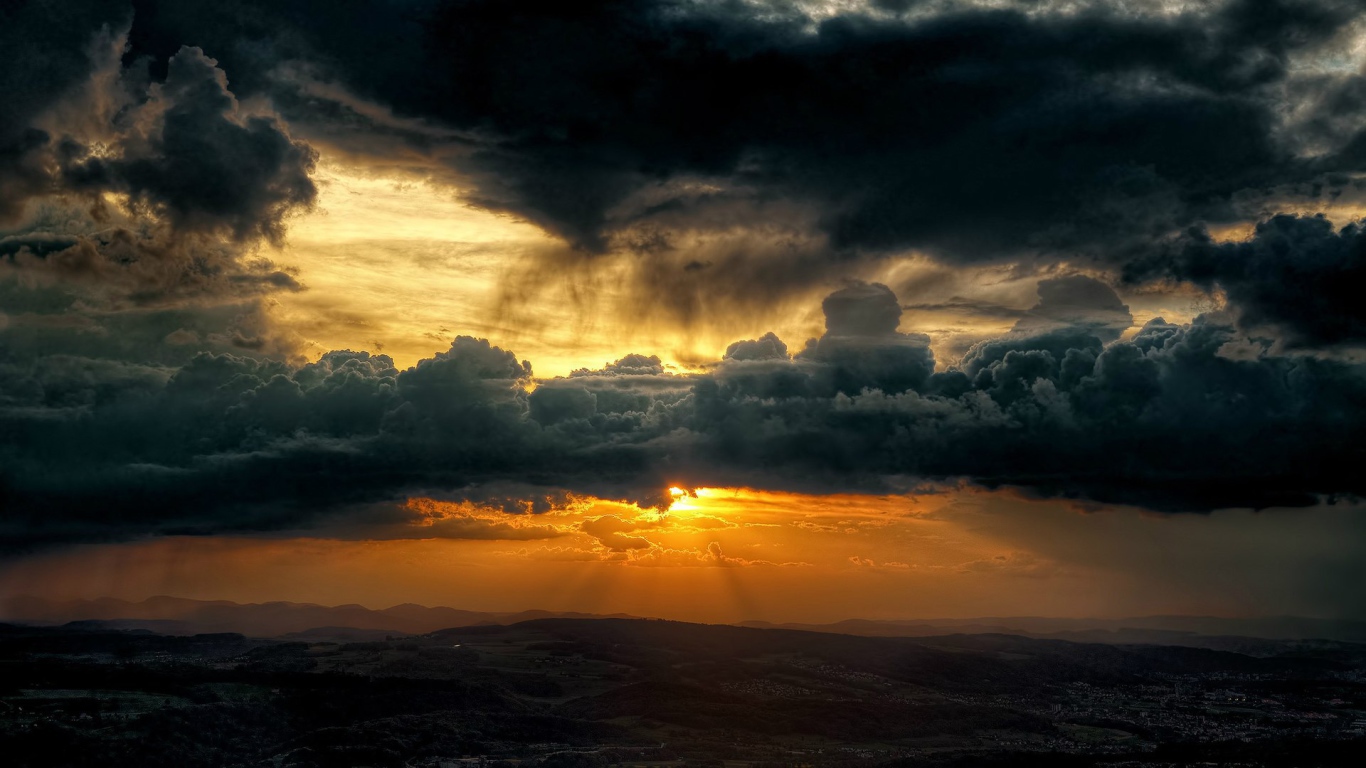 Закат над Цюрихом, Швейцария