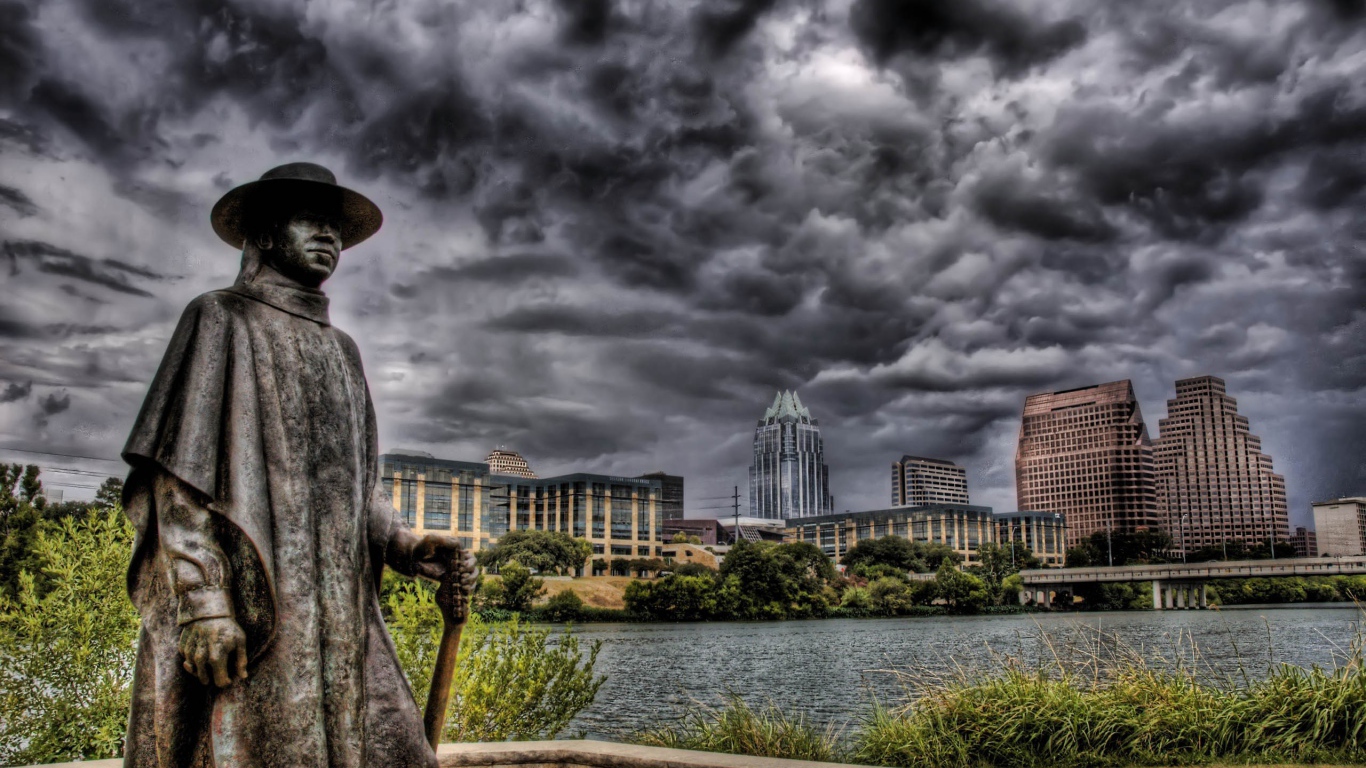 Памятник в городе Остин, Техас