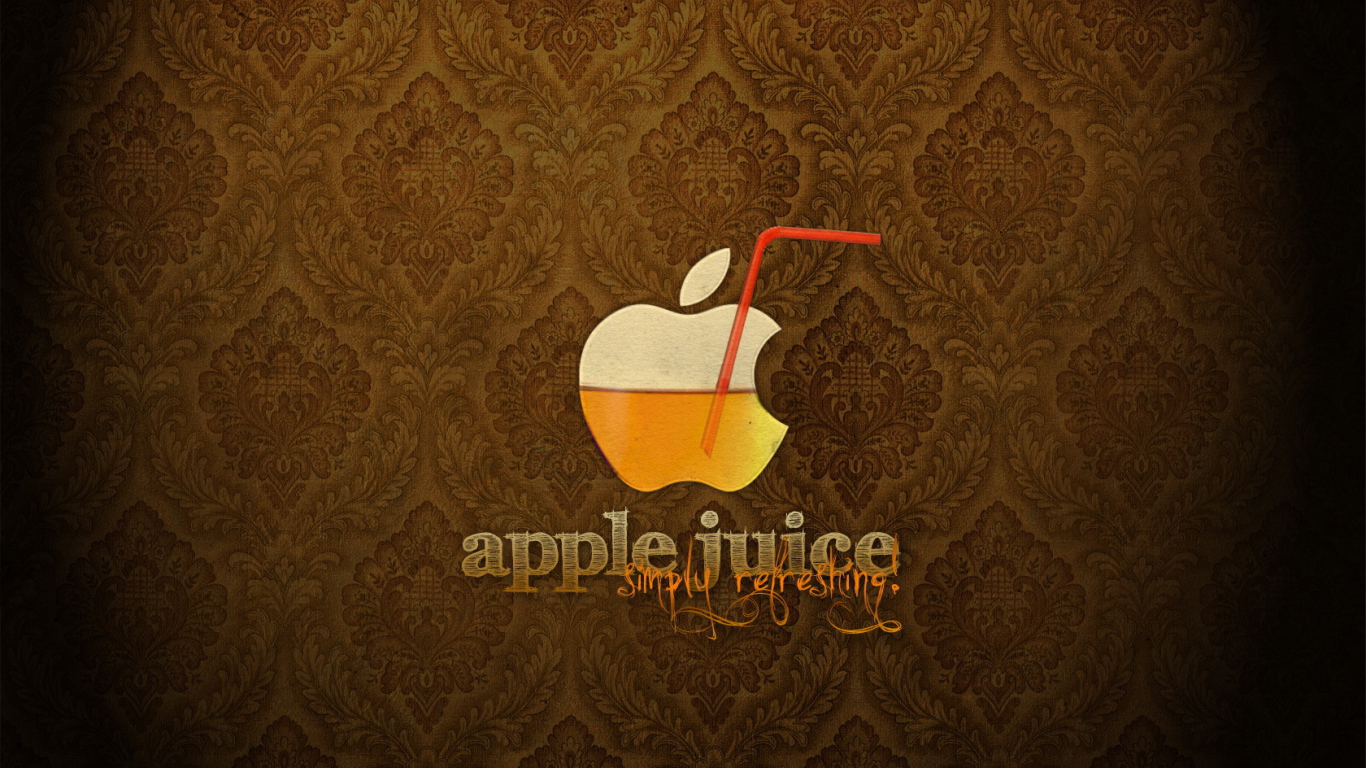 Надпись Яблочный сок