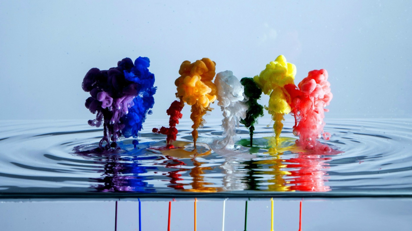 Всплески цветных красок