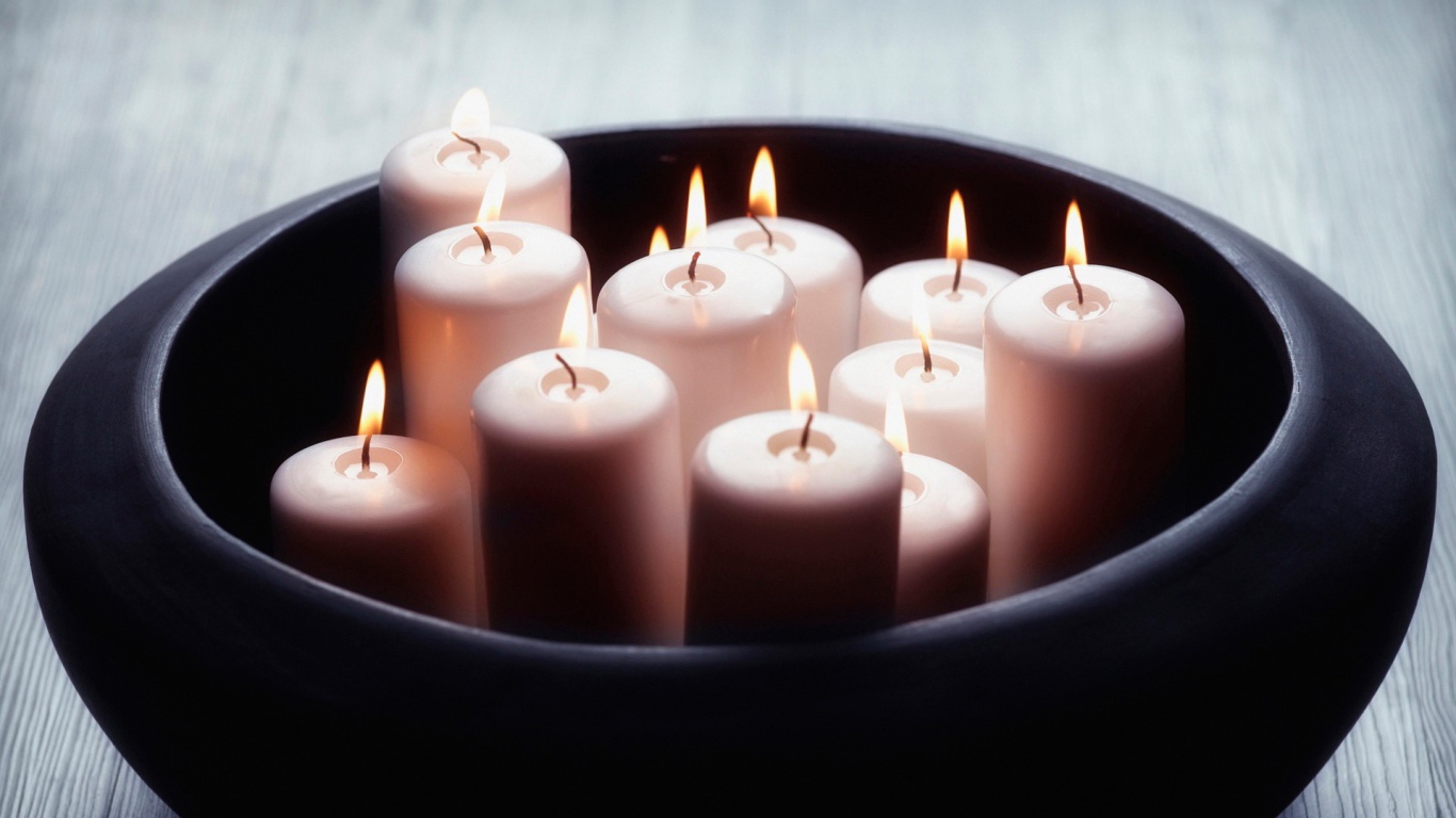Свечи в горшке